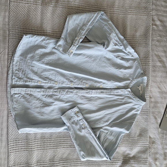Frame Light Blue Button-Up Shirt - Picture 4 of 4